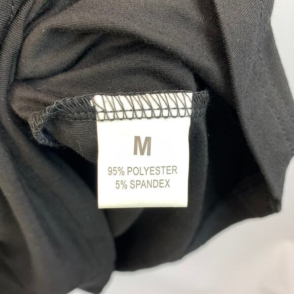 💥Black V-neck Button Detail Tank Dress Women's size Medium - Picture 8 of 8